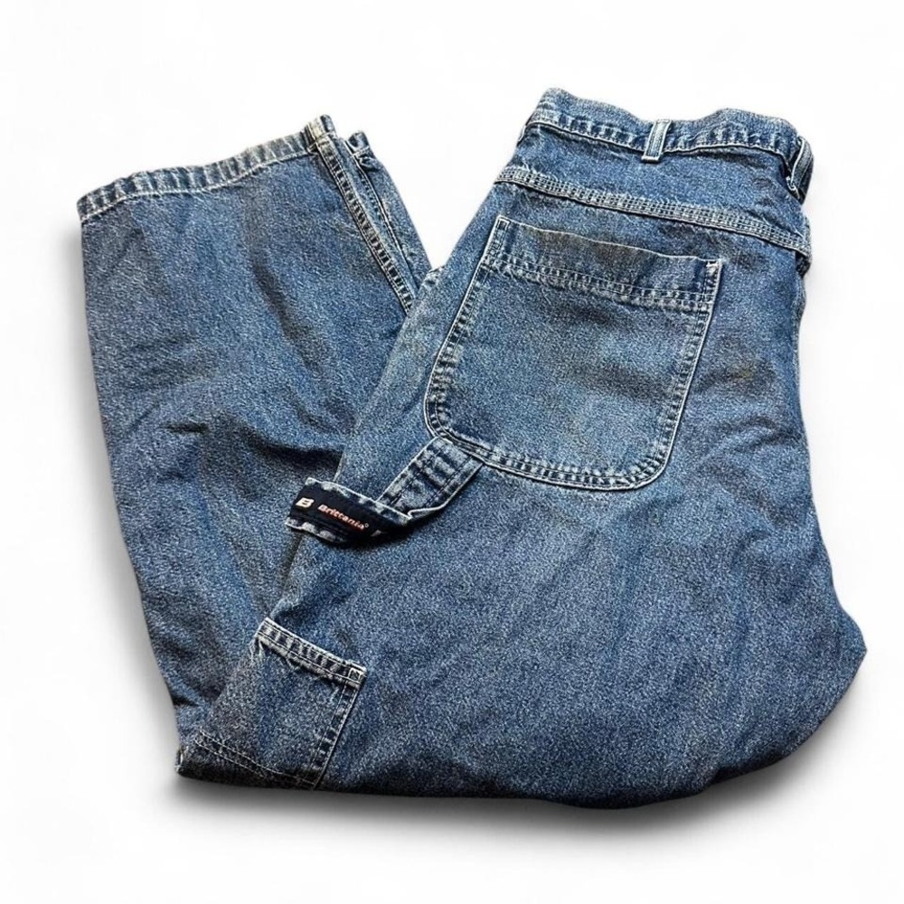 Vintage Y2K brittania baggy carpenter skater punk‎ grunge jeans size 36x30